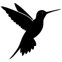 Hummingbird Silhouette vector illustration