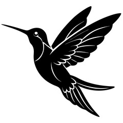 Hummingbird Silhouette vector illustration