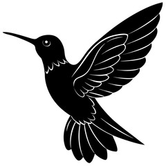 Hummingbird Silhouette vector illustration