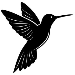 Hummingbird Silhouette vector illustration