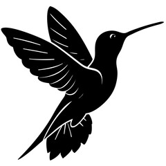 Hummingbird Silhouette vector illustration