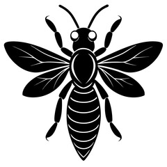 Hornet Silhouette vector illustration