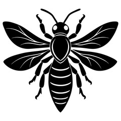 Hornet Silhouette vector illustration