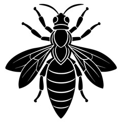 Hornet Silhouette vector illustration