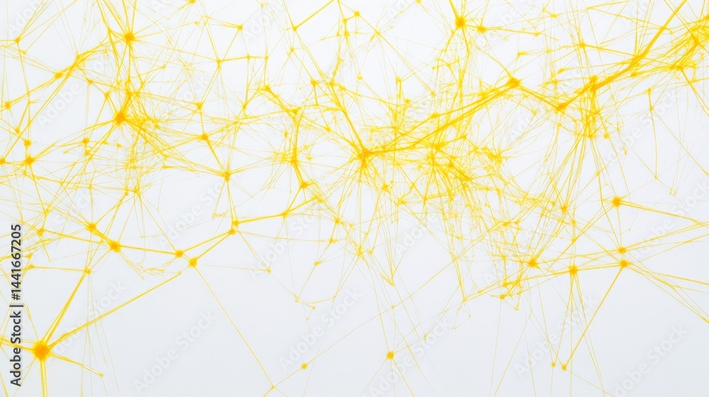 Poster dynamic neural network connections abstract tech art digital space visualization close-up innovation