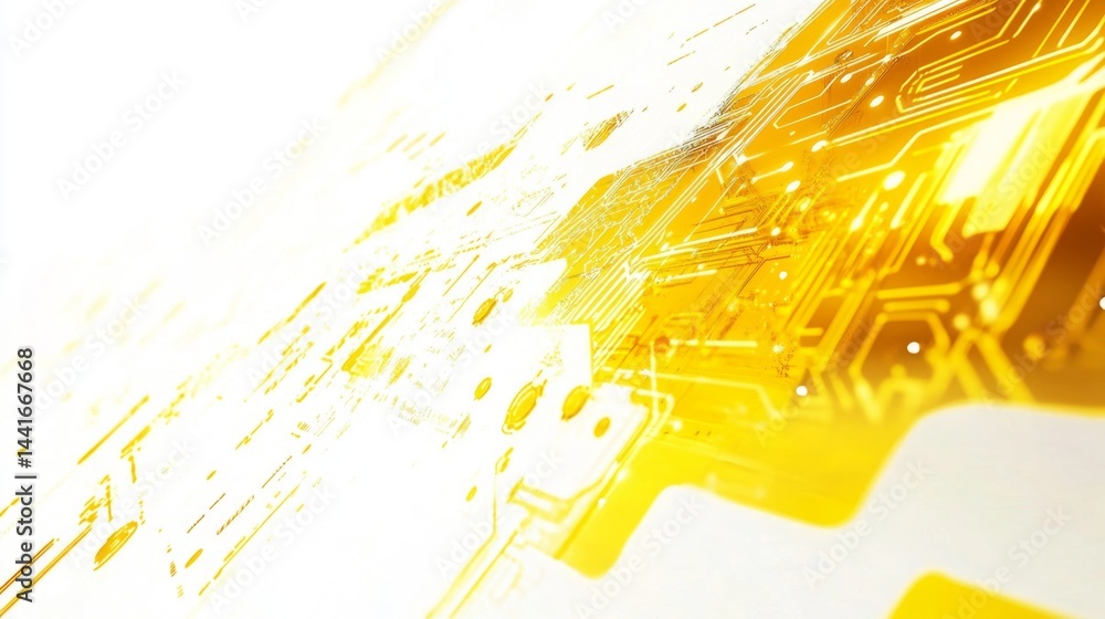 Poster dynamic circuit patterns abstract technology concept digital art vibrant environment close-up view i