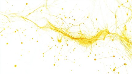 Fototapeta premium Dynamic yellow fluid motion abstract art vibrant background energetic environment close-up perspective creative expression