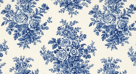 Azure Blooms: A Porcelain Dream AI Generated