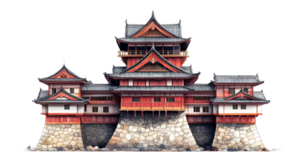 Unique historic castle architecture