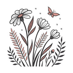 floral background with flowers