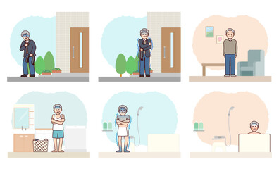 高齢男性　ヒートショックを招く習慣