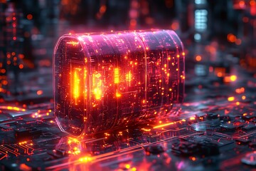 Abstract battery technology background