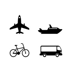vector set of transport icons