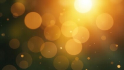 Obraz premium Golden light bokeh, soft focus, abstract blur, shine, warm, blur