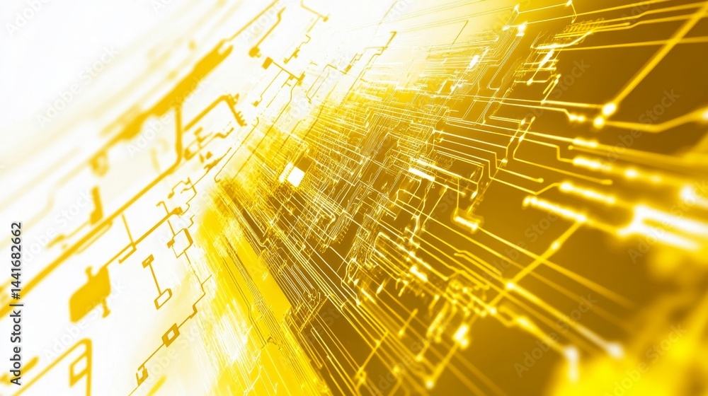 Poster dynamic digital circuitry visuals abstract technology background high-tech environment futuristic co