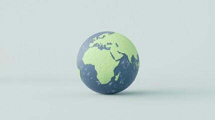 Fototapeta premium Minimalist Earth Globe