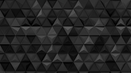 Mosaic Art Background with Geometric Triangles, geometric shapes, gray and black
