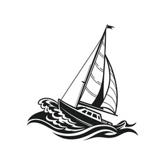 sailing ship vector illustration