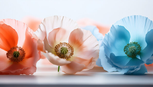 Poppy flower Generated image