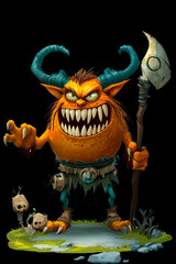 cute monster goblin for a RPG game