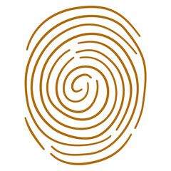 Fingerprint Doodle Hand Drawn