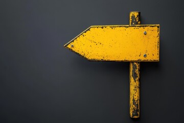 Executor Indicator Board. Yellow Black 3D Blade Character for Adult Contract