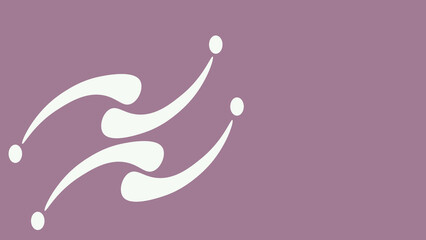 Purple background with white abstract flowing shape, minimal design ideal for branding, creative artistic layouts, soft elegant compositions, and modern stylish visual artworks