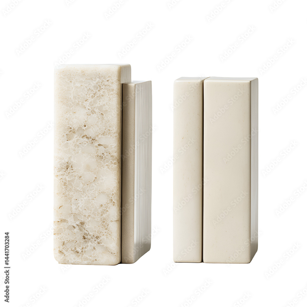 Poster minimalist geometric forms with creamy texture abstract background design