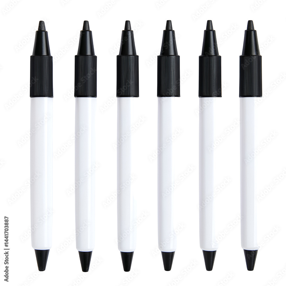 Aufkleber minimalist pencil array on dark backdrop high contrast graphic pattern