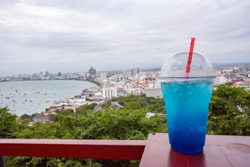 The most beautiful Viewpoint Pattaya Beach in Pattaya city Chonburi,Thailand.