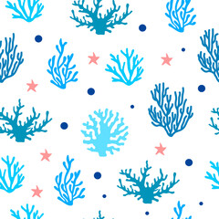 coral reef pattern seamless background