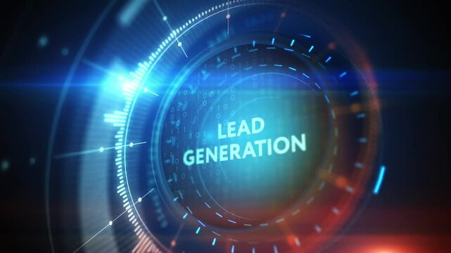 Lead Generation. Finding and identifying customers for your business products or services. Finance concept. 3d illustration