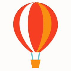 bright balloon on white