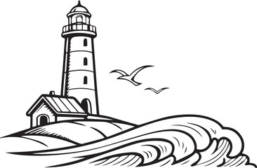 lighthouse on the island