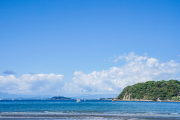 神奈川県の逗子海岸