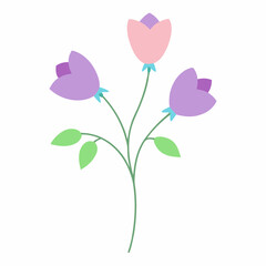 summer balloon flower art