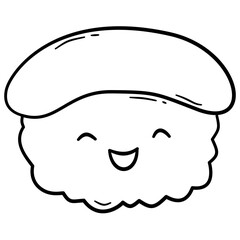 Cute sushi doodle