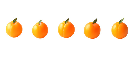 Pack of Apricots Against Transparent Background for Culinary Branding, Organic Promotion, or Fruit Design Projects