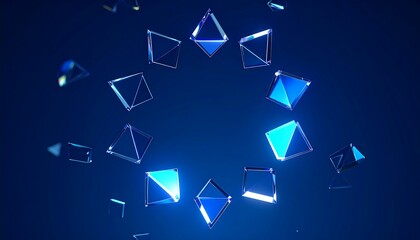 3d abstract geometric background with rainbow glass plates top view. Crystal rectangles with blue pink gradient texture,backgrounds, futuristic, geometry, horizontal, no people, photography, textured,