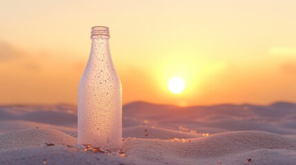 Sunset beach bottle message hope (2)