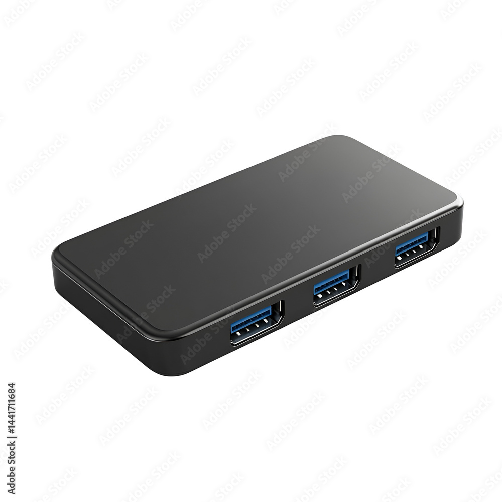 Poster sleek gray rectangular object isolated on dark backdrop technology or design mockup
