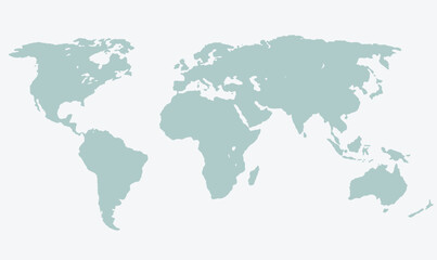 illustration of a world map, showcasing continents and global layout, symbolizing geography, travel, and global connectivity