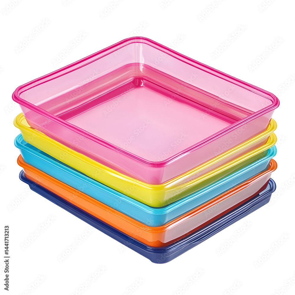 Poster stack of pastel colored paper sheets abstract geometric design background