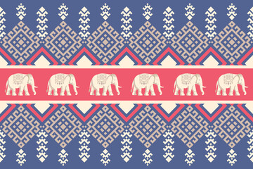 Geometric, 
Beautiful Thailand,elephant pattern,floral,thai pattern,seamless,Traditional,ethnic,fabric pattern for textiles,rugs, wallpaper,clothing, sarong,batik,print,background,illustration