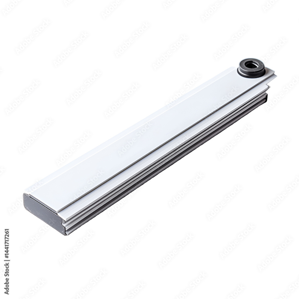 Poster white rectangular object on dark background for product visualization and design element