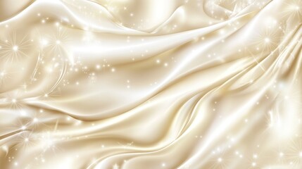 Obraz premium Elegant gold silk fabric, sparkling background, design