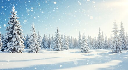 Fototapeta premium Winter's Crystal Embrace AI Generated