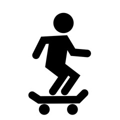 silhouette of a man on a skateboard