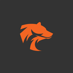 vector illustration of a wolf