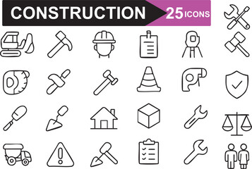 Construction Vector Icons Pack Perfect for Building Projects